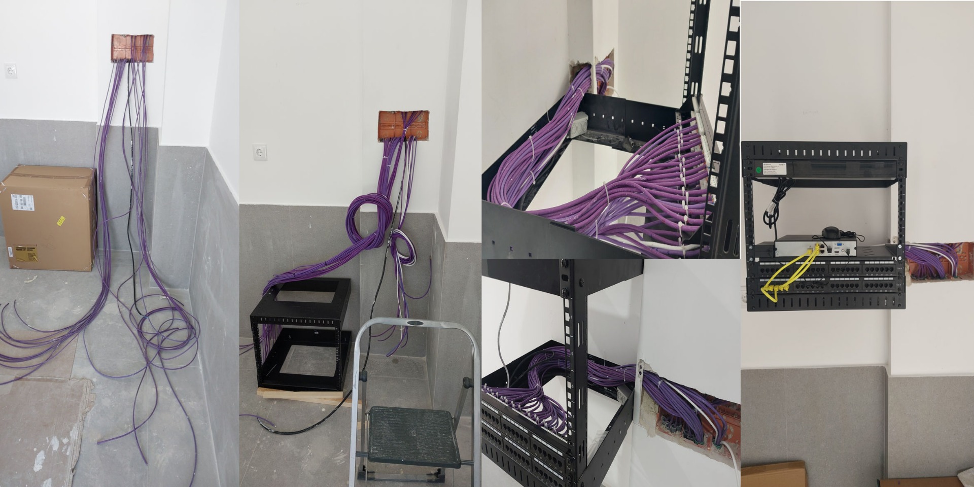 Bastidor Antes Durante e Final